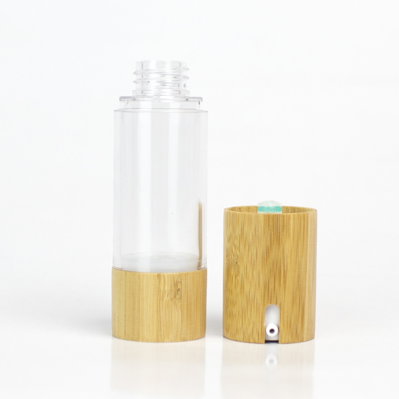 15ml 30ml 50ml ไม้ไผ่โลชั่นปั๊มสุญญากาศขวด 1oz 1.7oz Emulsion Eye Cream สูญญากาศคอนเทนเนอร์เครื่องสำอาง 15ml 30ml 50ml ไม้ไผ่โลชั่นปั๊มสุญญากาศขวด 1oz 1.7oz Emulsion Eye Cream สูญญากาศคอนเทนเนอร์เครื่องสำอาง