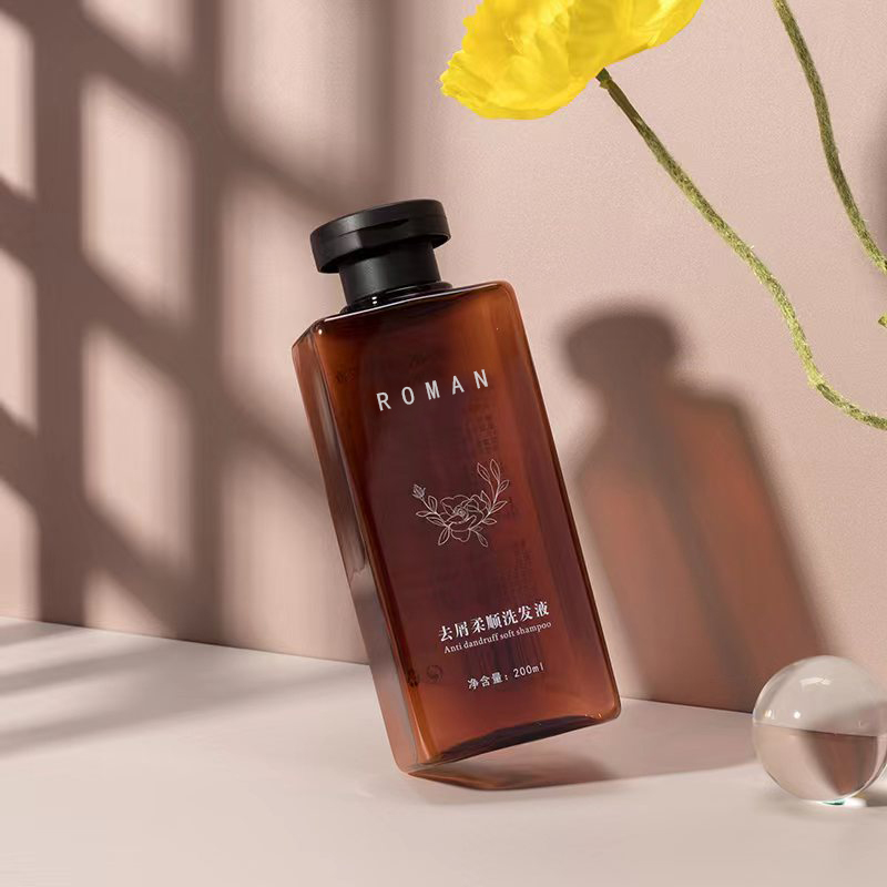 200ml 300ml ผมแห้งบีบน้ำมันผมขวด PET Flip Top CAP พลาสติกแชมพูเจลอาบน้ำขวดโลชั่น