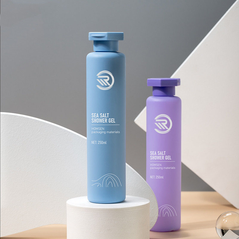 250ml รอบคอนเทนเนอร์เครื่องสำอาง Body Face Care น้ำมันผมโทนเนอร์ขวดโลชั่นพร้อมฝาปิด