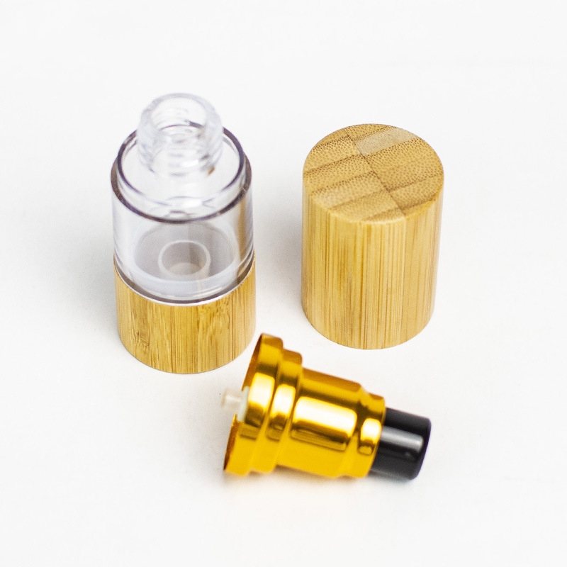 ไม้ไผ่บรรจุภัณฑ์เครื่องสำอาง 15ml 30ml 50ml 80ml 100ml 120ml Airless ปั๊มขวดโลชั่นเครื่องสำอางพลาสติก Airless ขวด ไม้ไผ่บรรจุภัณฑ์เครื่องสำอาง 15ml 30ml 50ml 80ml 100ml 120ml Airless ปั๊มขวดโลชั่นเครื่องสำอางพลาสติก Airless ขวด