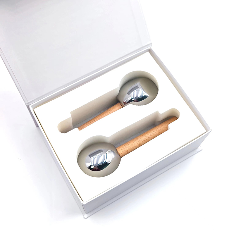 ความงามกระชับรูขุมขน 2 PC Facial Roller เครื่องมือ ICE Cooling Face Massage ICE WAVE Ball ความงามกระชับรูขุมขน 2 PC Facial Roller เครื่องมือ ICE Cooling Face Massage ICE WAVE Ball