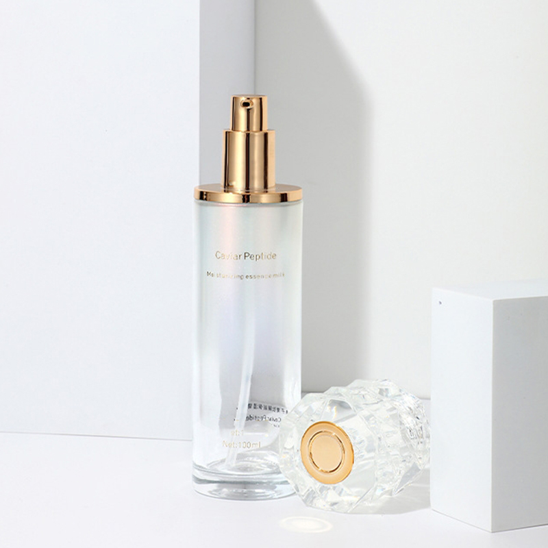 ชุดบรรจุภัณฑ์เครื่องสำอางไล่โทนสีสีพิมพ์ขวดครีมหน้าเปล่าผลิตภัณฑ์ดูแลผิวขวดโลชั่นแก้วพร้อมปั๊ม ชุดบรรจุภัณฑ์เครื่องสำอางไล่โทนสีสีพิมพ์ขวดครีมหน้าเปล่าผลิตภัณฑ์ดูแลผิวขวดโลชั่นแก้วพร้อมปั๊ม