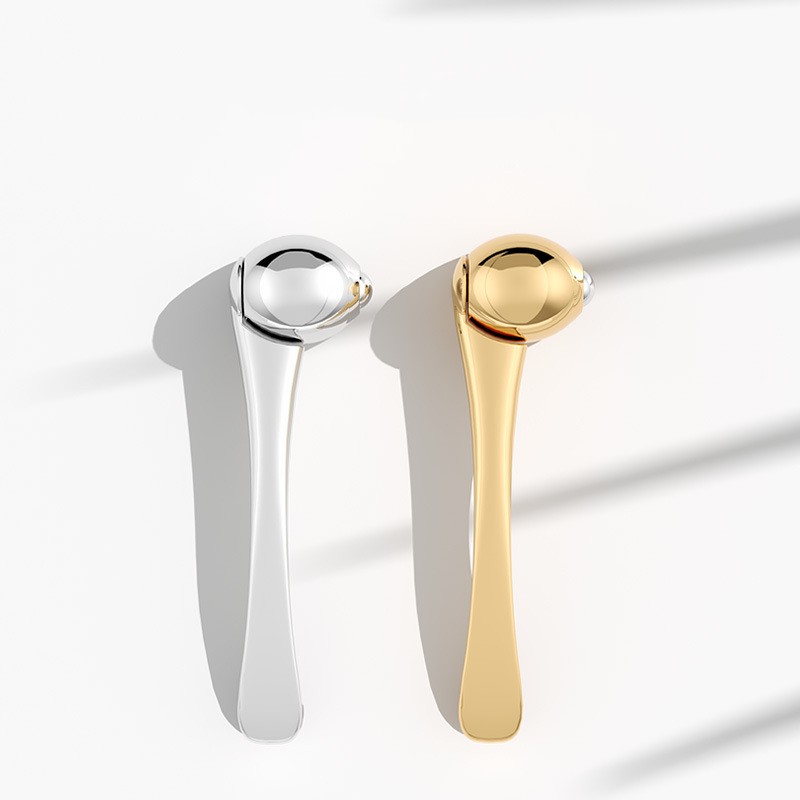Eye Roller นวด Stick Eye Cream Applicator Spatulas เครื่องสำอางต่อต้านริ้วรอยบนใบหน้าช้อน Gold Alloy Face Care เครื่องมือ Eye Roller นวด Stick Eye Cream Applicator Spatulas เครื่องสำอางต่อต้านริ้วรอยบนใบหน้าช้อน Gold Alloy Face Care เครื่องมือ
