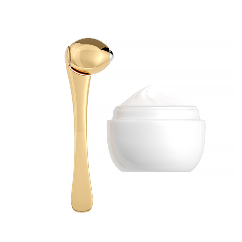 Eye Roller นวด Stick Eye Cream Applicator Spatulas เครื่องสำอางต่อต้านริ้วรอยบนใบหน้าช้อน Gold Alloy Face Care เครื่องมือ Eye Roller นวด Stick Eye Cream Applicator Spatulas เครื่องสำอางต่อต้านริ้วรอยบนใบหน้าช้อน Gold Alloy Face Care เครื่องมือ