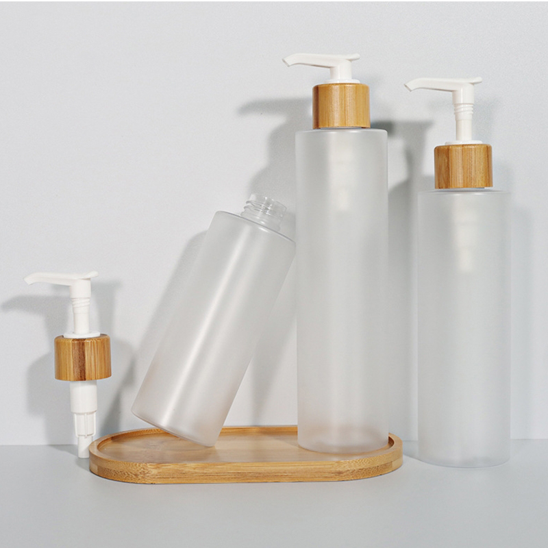 ขวดแชมพูพลาสติกสำหรับสัตว์เลี้ยง Frosted Bamboo Spray Pump พร้อมฝาปิด 120ml ขวดแชมพูพลาสติกสำหรับสัตว์เลี้ยง Frosted Bamboo Spray Pump พร้อมฝาปิด 120ml