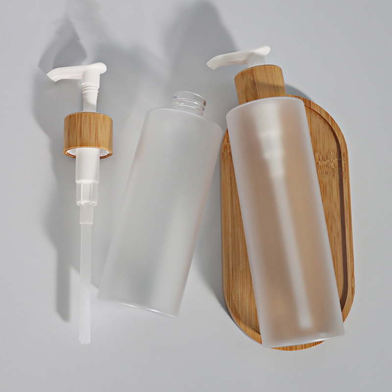 ขวดแชมพูพลาสติกสำหรับสัตว์เลี้ยง Frosted Bamboo Spray Pump พร้อมฝาปิด 120ml ขวดแชมพูพลาสติกสำหรับสัตว์เลี้ยง Frosted Bamboo Spray Pump พร้อมฝาปิด 120ml