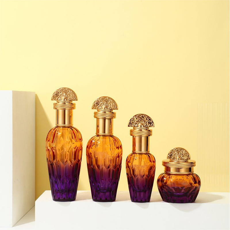 Frosted Clear Glass บรรจุภัณฑ์บำรุงผิวบรรจุภัณฑ์เครื่องสำอางขวดโลชั่นแก้วพร้อมปั๊มหยด Frosted Clear Glass บรรจุภัณฑ์บำรุงผิวบรรจุภัณฑ์เครื่องสำอางขวดโลชั่นแก้วพร้อมปั๊มหยด