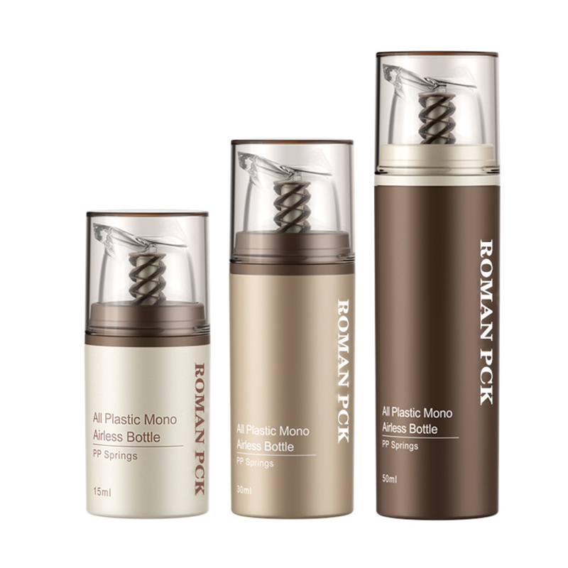 พลาสติกสีน้ำตาล Airless เครื่องสำอางค์ครีมล้างขวดปั๊ม Skincare Dispenser คอนเทนเนอร์แต่งหน้าสำหรับครีมเจลโลชั่น พลาสติกสีน้ำตาล Airless เครื่องสำอางค์ครีมล้างขวดปั๊ม Skincare Dispenser คอนเทนเนอร์แต่งหน้าสำหรับครีมเจลโลชั่น