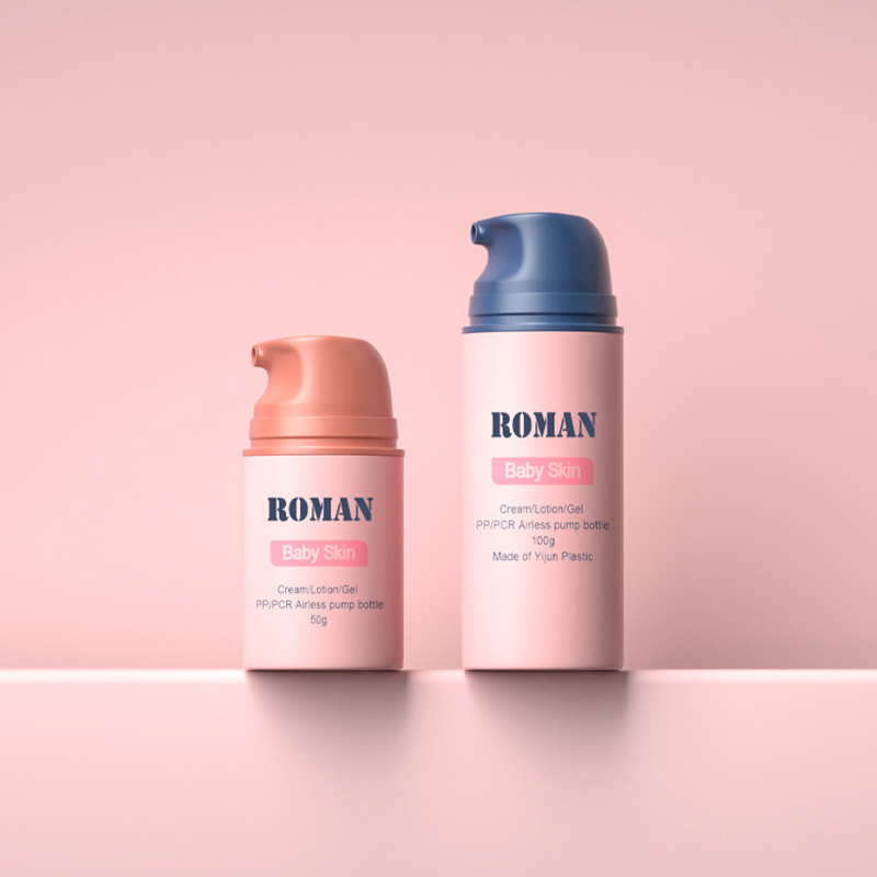 ฟรีตัวอย่าง Matte 30ml 50ml พลาสติก Airless โลชั่นปั๊มขวดสำหรับ Skin Care เซรั่ม Airless คอนเทนเนอร์สำหรับครีมเด็ก