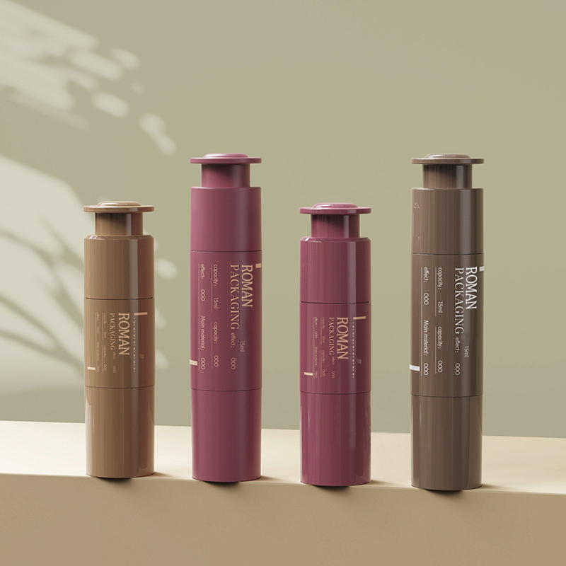 10ml 15ml 20ml บรรจุภัณฑ์เครื่องสำอางเข็มฉีดยา CUSTOM Eye Cream Syringe เครื่องสำอางแบบพกพาพลาสติกโลชั่น Airless ขวด