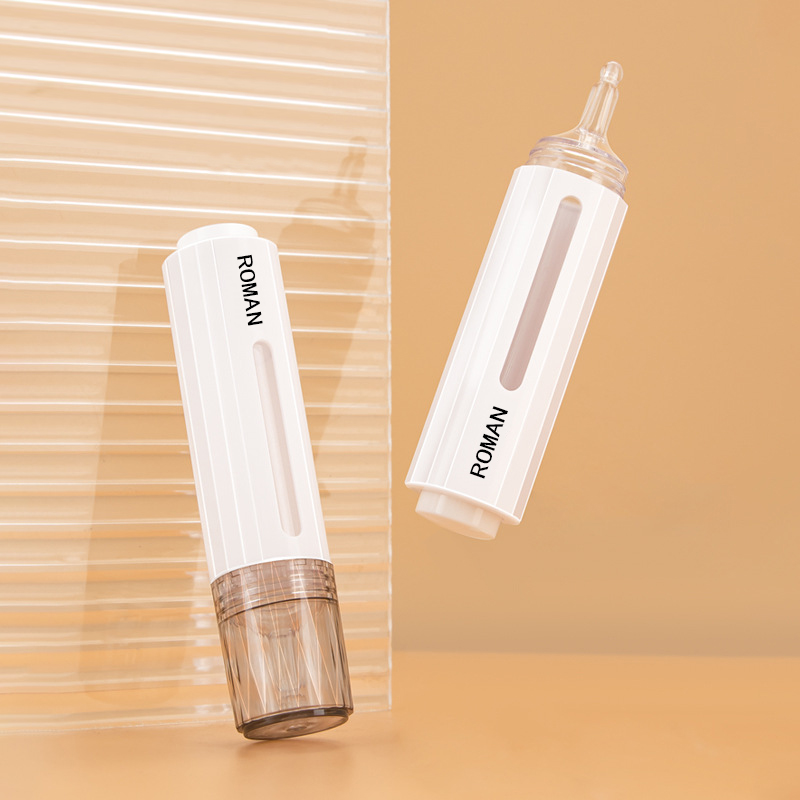 10ml 15ml เครื่องสำอางค์เข็มฉีดยารูป Airless ปั๊มขวดโลชั่นฟันไวท์เทนนิ่งเจลเข็มฉีดยาสำหรับเซรั่มขวดโลชั่น