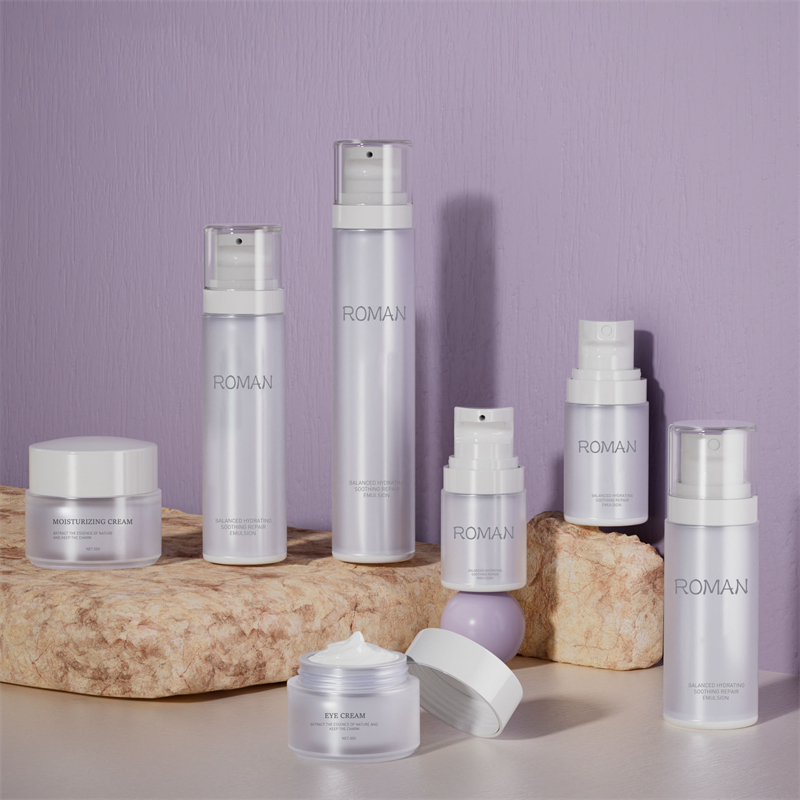 30ml 40ml 60ml 100ml White Pearlescent AS ขวดปั๊มเครื่องสำอางวัสดุพลาสติกใหม่สำหรับครีมหน้าสเปรย์น้ำโลชั่นสามารถบรรจุภัณฑ์