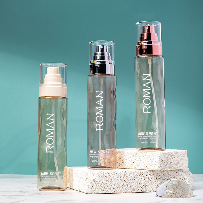 ล้างรอบเครื่องสำอางพลาสติกสเปรย์ขวดหมึกที่ว่างเปล่า100มิลลิลิตร120มิลลิลิตรมูลนิธิโลชั่นบำรุงผิวด้วยซิลเวอร์โกลด์เซรั่มขวดปั๊ม