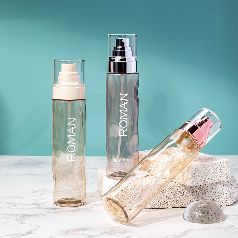 ล้างรอบเครื่องสำอางพลาสติกสเปรย์ขวดหมึกที่ว่างเปล่า100มิลลิลิตร120มิลลิลิตรมูลนิธิโลชั่นบำรุงผิวด้วยซิลเวอร์โกลด์เซรั่มขวดปั๊ม