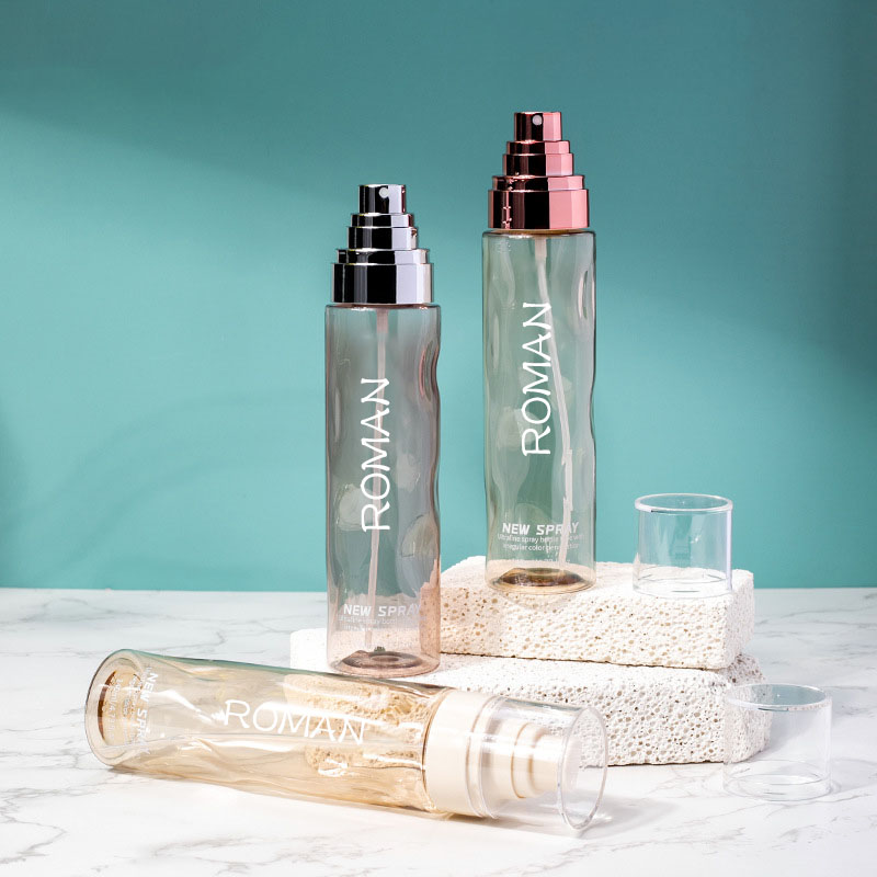 ล้างรอบเครื่องสำอางพลาสติกสเปรย์ขวดหมึกที่ว่างเปล่า100มิลลิลิตร120มิลลิลิตรมูลนิธิโลชั่นบำรุงผิวด้วยซิลเวอร์โกลด์เซรั่มขวดปั๊ม