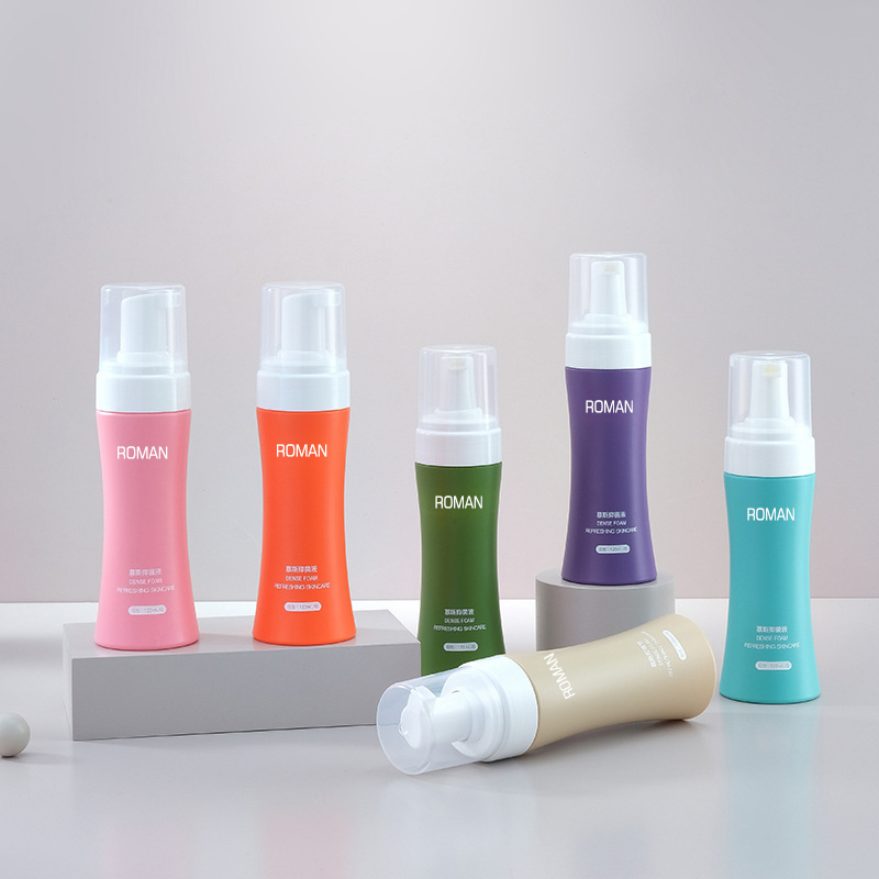 Face Cleanser Hand Sanitizer Liquid Foaming Mousseขวด 100Ml 120Ml 150Ml 200Mlเครื่องจ่ายสบู่เหลวSlimเอวโฟมขวด