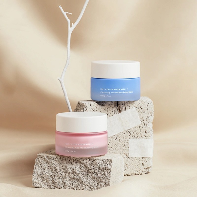 ขวดครีมแก้วกลมคลาสสิกบรรจุภัณฑ์เครื่องสำอางสำหรับครีมหน้าและครีมบำรุงรอบดวงตา ขวดครีมแก้วกลมคลาสสิกบรรจุภัณฑ์เครื่องสำอางสำหรับครีมหน้าและครีมบำรุงรอบดวงตา