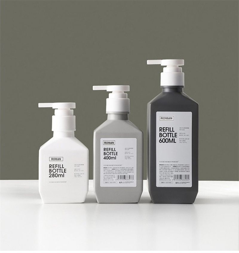 300ml 400ml 600ml พลาสติก PE ขวดโลชั่นขวดแชมพู Body Wash โลชั่นขวดนมสำหรับบรรจุเครื่องสำอาง 300ml 400ml 600ml พลาสติก PE ขวดโลชั่นขวดแชมพู Body Wash โลชั่นขวดนมสำหรับบรรจุเครื่องสำอาง