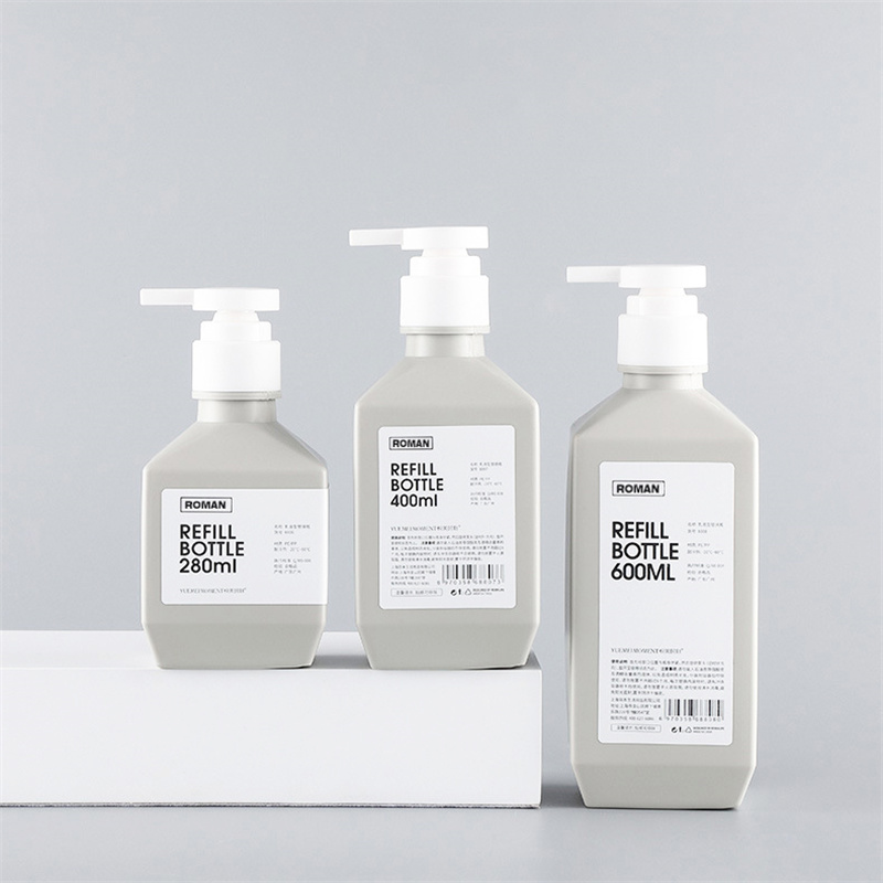 300ml 400ml 600ml พลาสติก PE ขวดโลชั่นขวดแชมพู Body Wash โลชั่นขวดนมสำหรับบรรจุเครื่องสำอาง 300ml 400ml 600ml พลาสติก PE ขวดโลชั่นขวดแชมพู Body Wash โลชั่นขวดนมสำหรับบรรจุเครื่องสำอาง