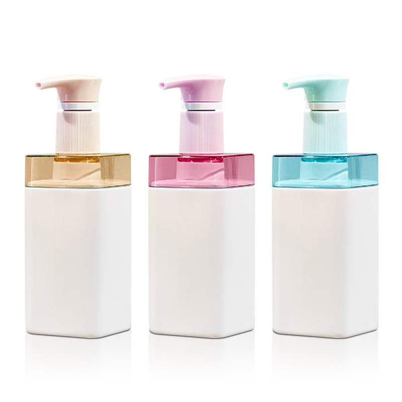 500ml 750ml หรูหราที่ว่างเปล่าเครื่องสำอางสแควร์ไหล่พลาสติกโรงแรมโลชั่นแชมพูขวดปั๊มและครีมนวดผมพร้อมเครื่องจ่ายสบู่ล้างมือ 500ml 750ml หรูหราที่ว่างเปล่าเครื่องสำอางสแควร์ไหล่พลาสติกโรงแรมโลชั่นแชมพูขวดปั๊มและครีมนวดผมพร้อมเครื่องจ่ายสบู่ล้างมือ