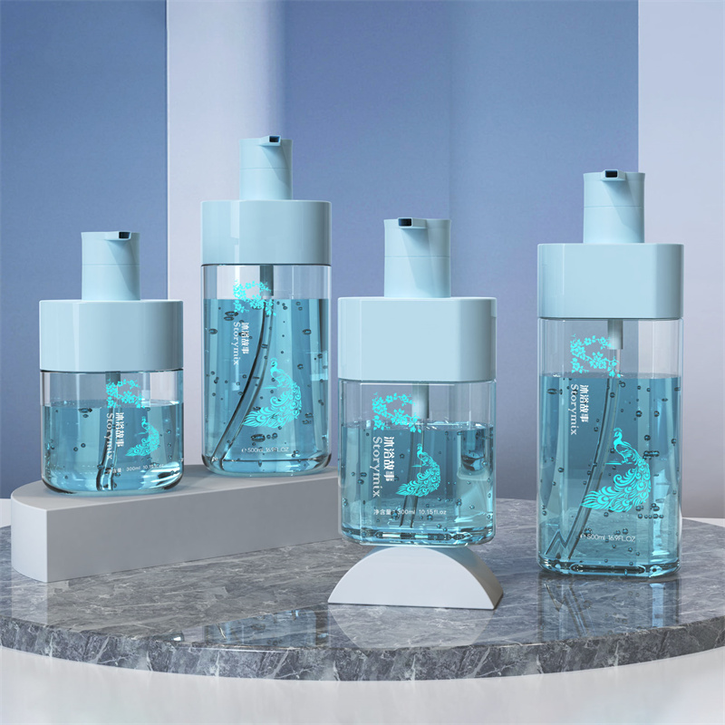 หรูหรา300มิลลิลิตร500มิลลิลิตรรูปไข่ร่างกายล้างกดโลชั่นขวดปั๊มสำหรับผู้ใหญ่เด็กชุ่มชื้นเจลอาบน้ำโลชั่นไวท์เทนนิ่งฟองคุณสมบัติกรดอะมิโน