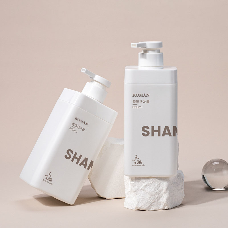 ออกแบบใหม่โลโก้ส่วนตัว Matte สีขาว 650ml สแควร์ที่ว่างเปล่าพลาสติก HDPE น้ำยาซักผ้าขวด 1L สำหรับแชมพูเจลอาบน้ำ ออกแบบใหม่โลโก้ส่วนตัว Matte สีขาว 650ml สแควร์ที่ว่างเปล่าพลาสติก HDPE น้ำยาซักผ้าขวด 1L สำหรับแชมพูเจลอาบน้ำ