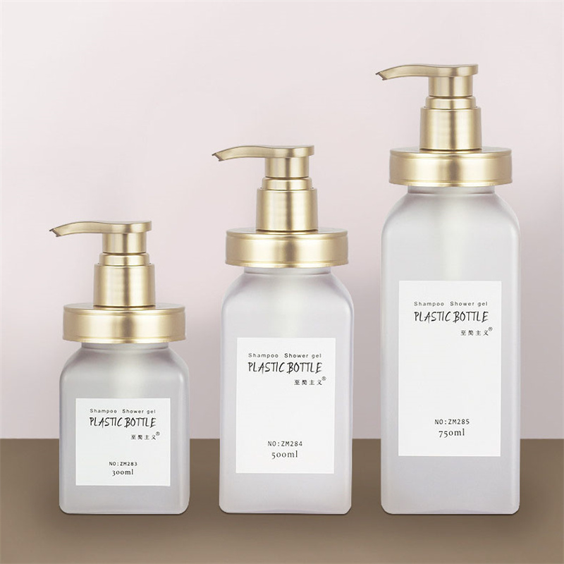 300ml 500ml 700ml บรรจุภัณฑ์เครื่องสำอางหรูหรา Frosted Soft Surface Touch Squeeze Body Lotion ล้างขวดแชมพูโรงแรมพร้อมปั๊ม Gold Rose 300ml 500ml 700ml บรรจุภัณฑ์เครื่องสำอางหรูหรา Frosted Soft Surface Touch Squeeze Body Lotion ล้างขวดแชมพูโรงแรมพร้อมปั๊ม Gold Rose
