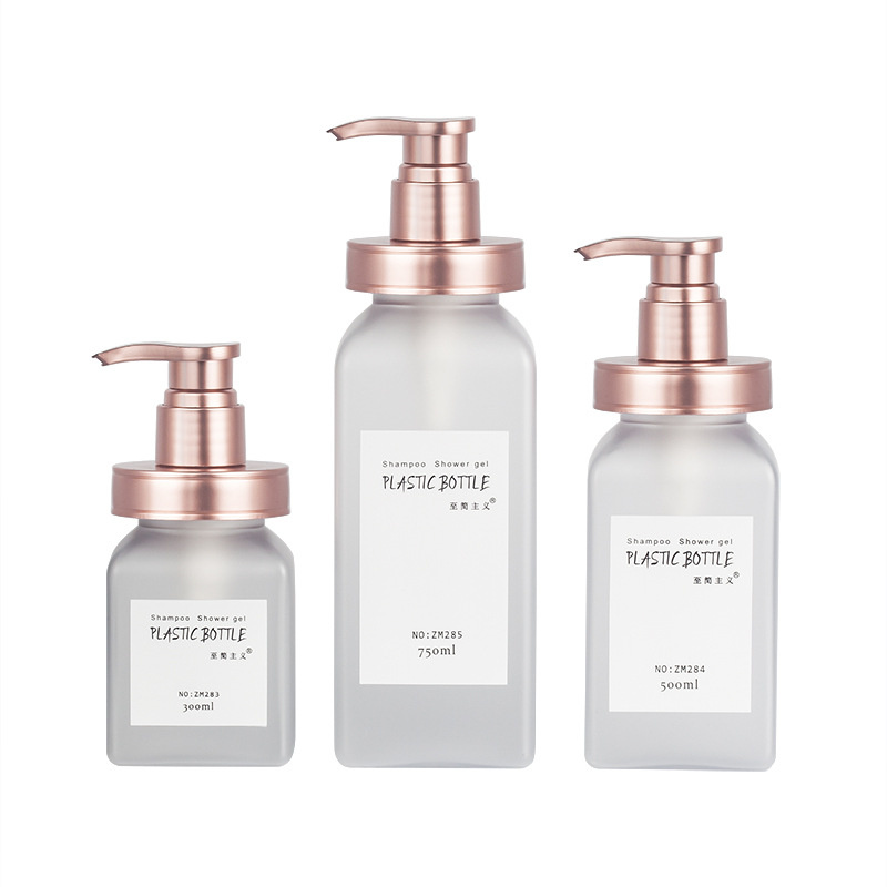 300ml 500ml 700ml บรรจุภัณฑ์เครื่องสำอางหรูหรา Frosted Soft Surface Touch Squeeze Body Lotion ล้างขวดแชมพูโรงแรมพร้อมปั๊ม Gold Rose 300ml 500ml 700ml บรรจุภัณฑ์เครื่องสำอางหรูหรา Frosted Soft Surface Touch Squeeze Body Lotion ล้างขวดแชมพูโรงแรมพร้อมปั๊ม Gold Rose