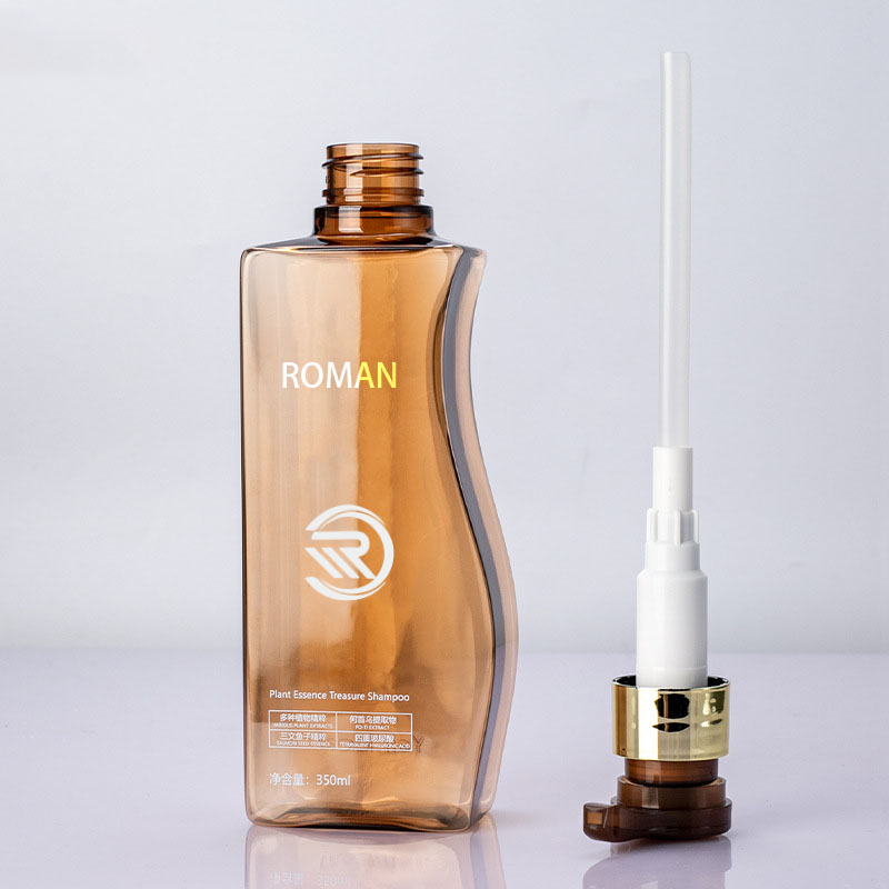 ที่เชื่อถือได้ 350ml 500ml โค้งรูป Amber PET พลาสติกขวดโลชั่นบำรุงผิวเปล่าพร้อมปั๊มสำหรับดูแลเส้นผมแชมพูครีมนวดผมหรือครีมทาหน้าใช้ ที่เชื่อถือได้ 350ml 500ml โค้งรูป Amber PET พลาสติกขวดโลชั่นบำรุงผิวเปล่าพร้อมปั๊มสำหรับดูแลเส้นผมแชมพูครีมนวดผมหรือครีมทาหน้าใช้