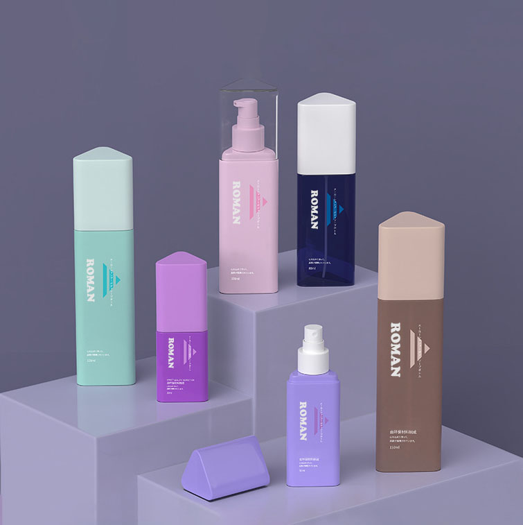 Trustworthy พลาสติก 30ml 50ml 80ml สามเหลี่ยมแชมพูเจลอาบน้ำคอนเทนเนอร์ครีมนวดผมโลชั่นปั๊มขวดสำหรับทำความสะอาดผิวหน้า