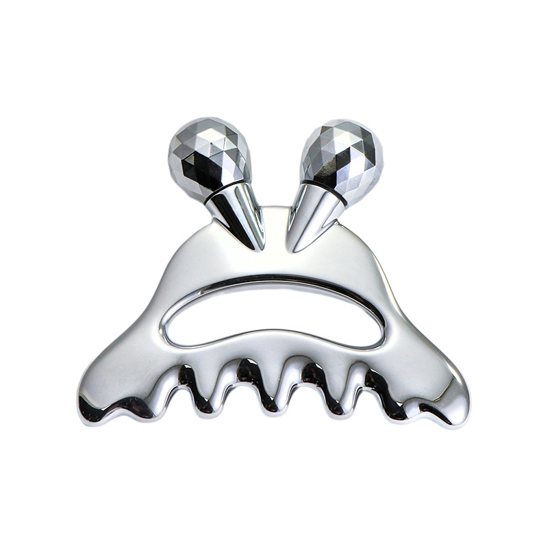 ลูกกลิ้งนวดหน้าโลหะผสมสังกะสีพร้อมนวดศีรษะ